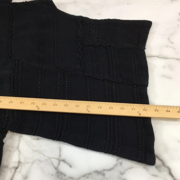 Ralph Lauren Cardigan Womens Medium Large Black Open Front Sweater Blue Label - Picture 12 of 12